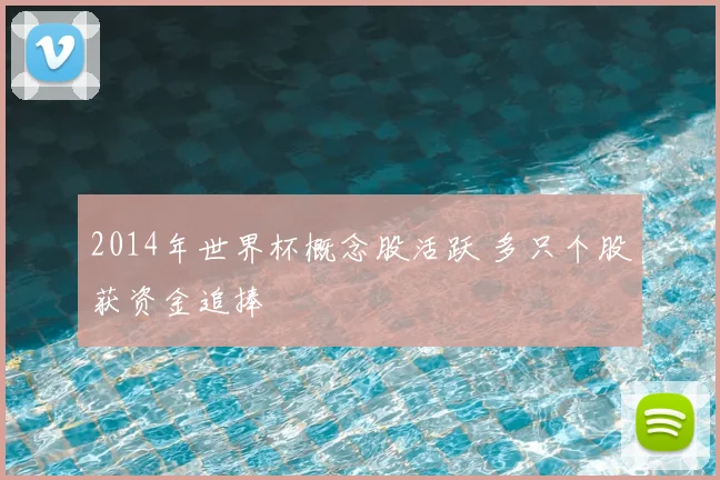 2014年世界杯概念股活跃 多只个股获资金追捧